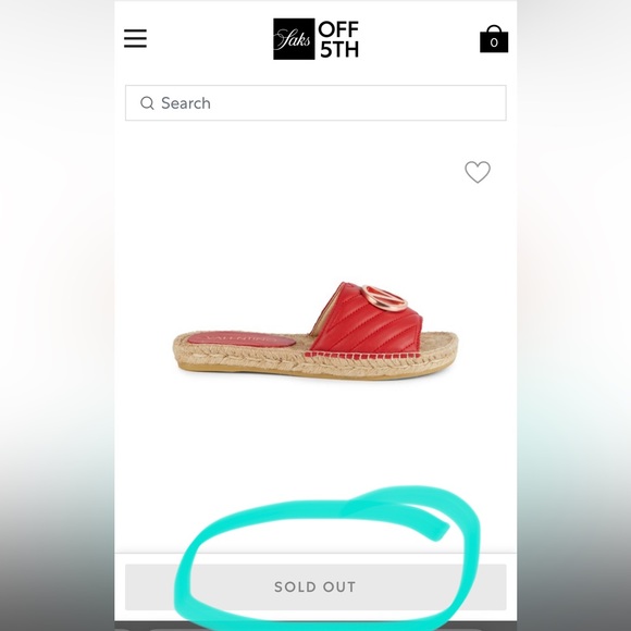 VALENTINO Red Clavel Quilted Leather Espadrille Slides - Picture 7 of 7